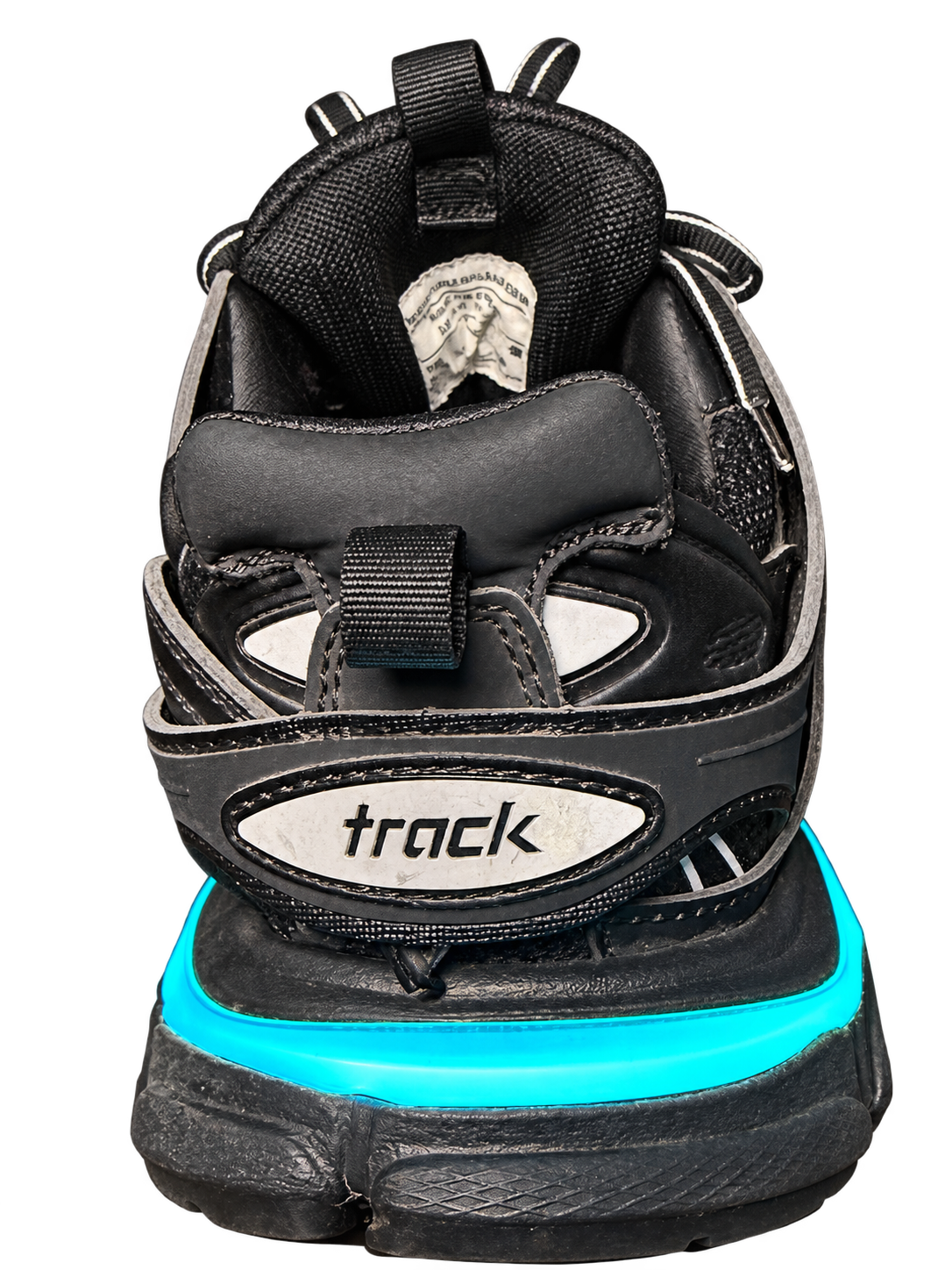 Track LED / Black — heel (retouched photograph)